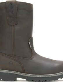 WOLVERINE mens Floorhand Waterproof 10" Soft Toe Work Boot, Dark Brown, 10.5 US